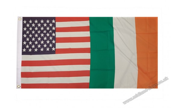 USA and Ireland Friendship Flag